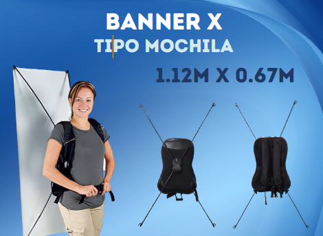 BANNER X TIPO MOCHILA